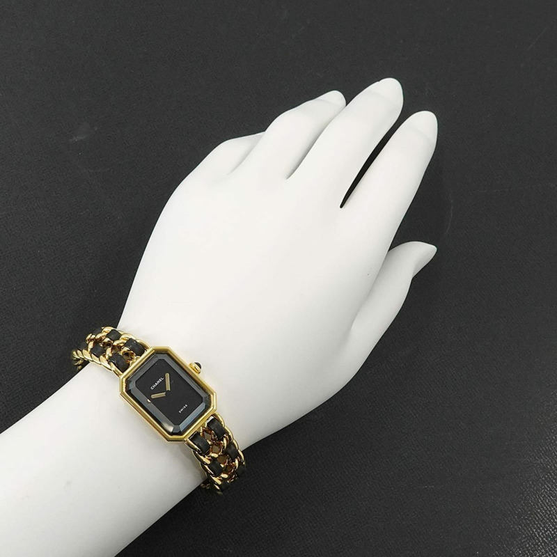 香奈兒 Premiere 女士腕錶,L 碼,H0001,黑金配色,石英機芯-2