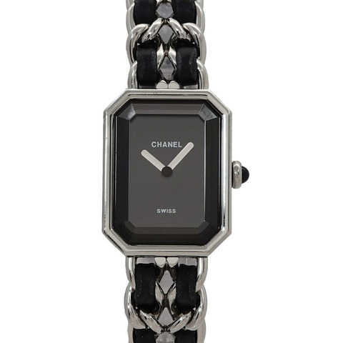 香奈兒 Premiere H0451 女士石英腕錶，黑色和銀色