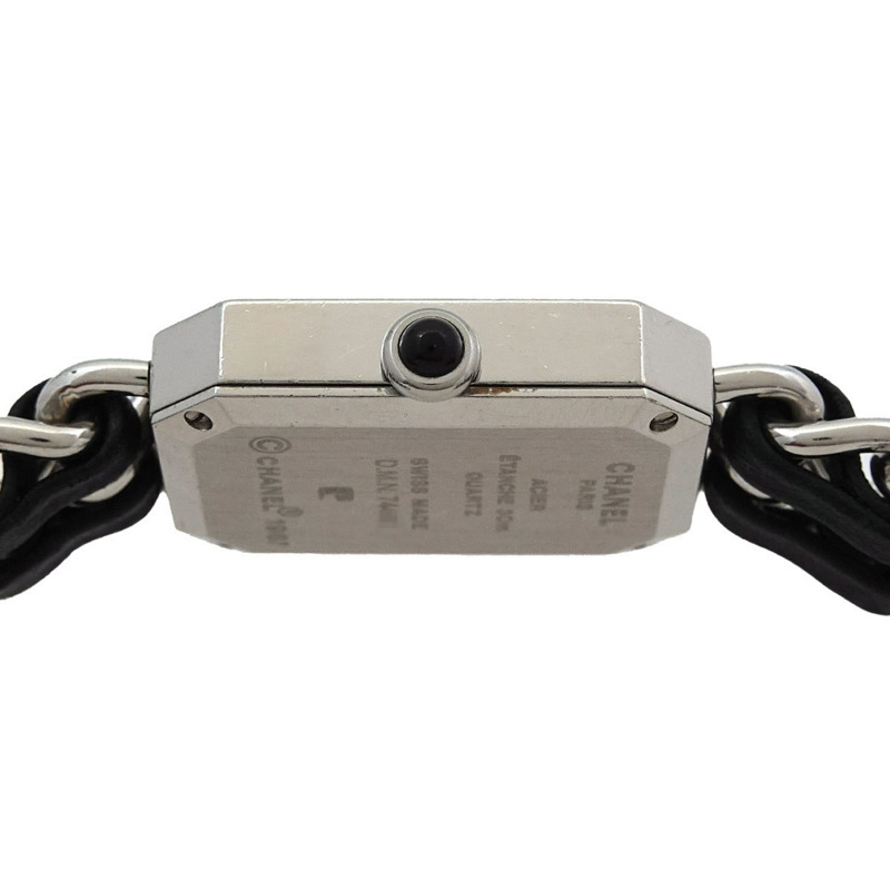 香奈兒 Premiere H0451 女士石英腕錶,黑色和銀色-5