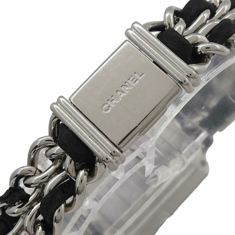 香奈兒 Premiere H0451 女士石英腕錶,黑色和銀色-7