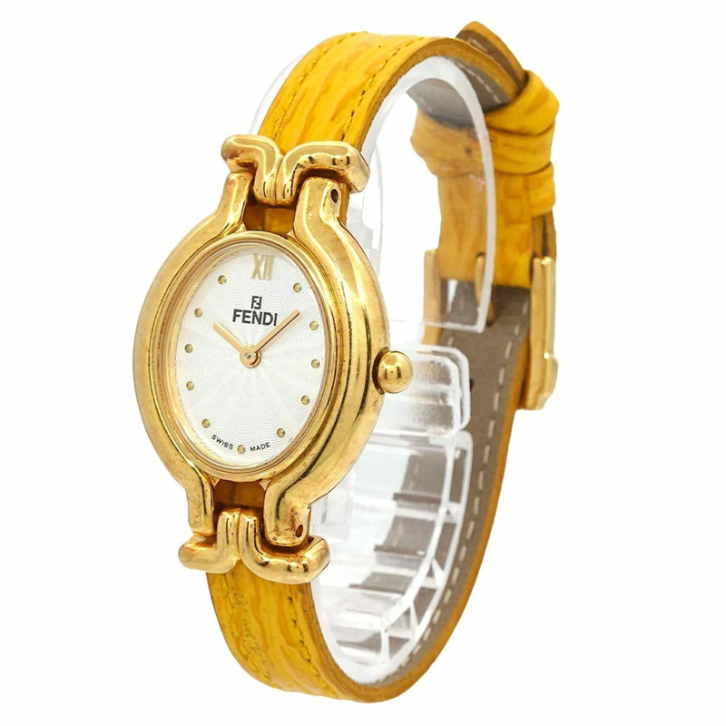 FENDI Change Belt 640L 女士銀色石英錶-2