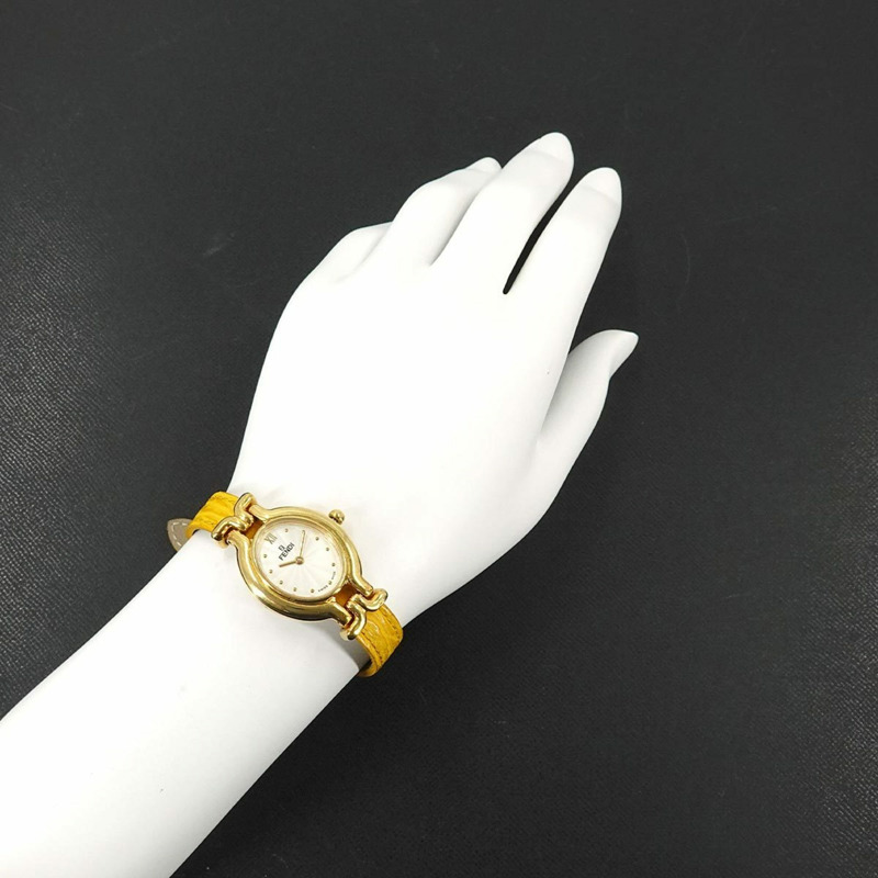 FENDI Change Belt 640L 女士銀色石英錶-3