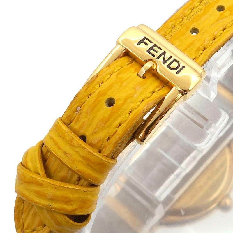 FENDI Change Belt 640L 女士銀色石英錶-7