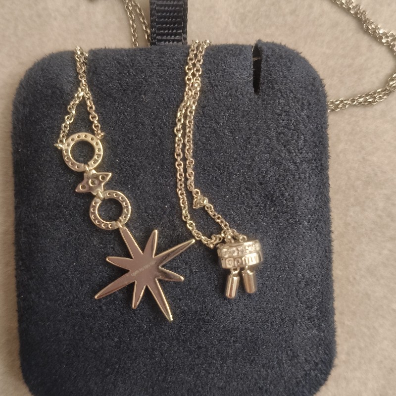 APM密鑲流星與圓圈可調節項鍊-5