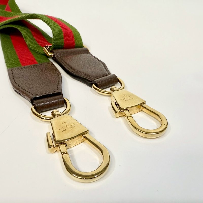 GUCCI原花帆布拚皮革JUMBO GG拉鍊相機包696075-11