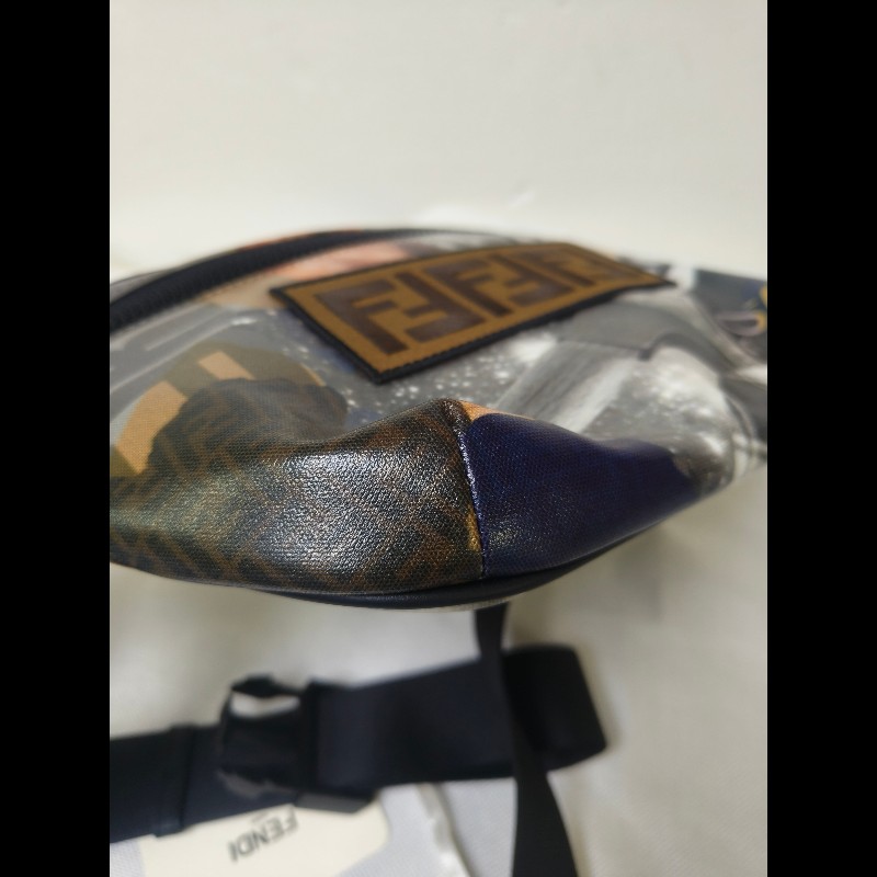 【全新】㊣✨ FENDI✨（附防塵袋）芬迪 印花 刺繡 拼接 男女同款 腰包 胸包/二手包/二手精品/保證正品🌳二手樹屋🌳-10