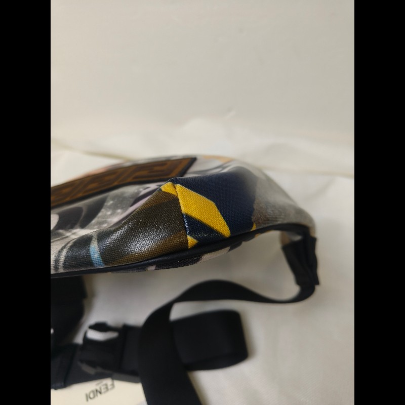 【全新】㊣✨ FENDI✨（附防塵袋）芬迪 印花 刺繡 拼接 男女同款 腰包 胸包/二手包/二手精品/保證正品🌳二手樹屋🌳-11