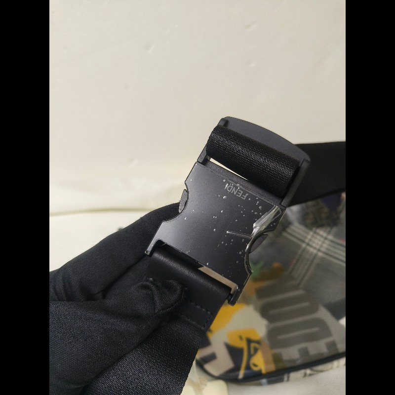 【全新】㊣✨ FENDI✨（附防塵袋）芬迪 印花 刺繡 拼接 男女同款 腰包 胸包/二手包/二手精品/保證正品🌳二手樹屋🌳-14