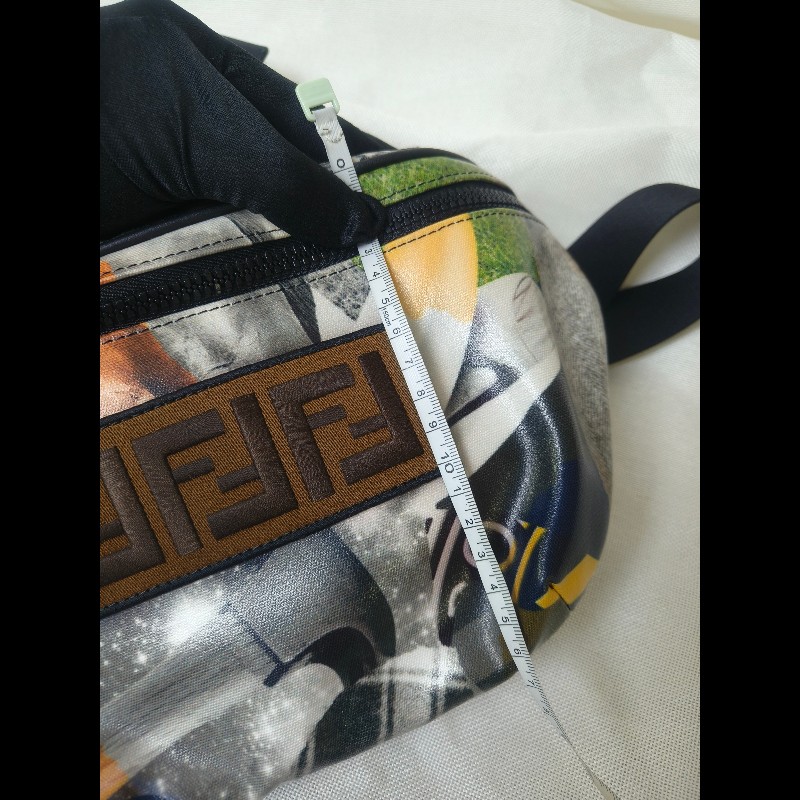 【全新】㊣✨ FENDI✨（附防塵袋）芬迪 印花 刺繡 拼接 男女同款 腰包 胸包/二手包/二手精品/保證正品🌳二手樹屋🌳-27