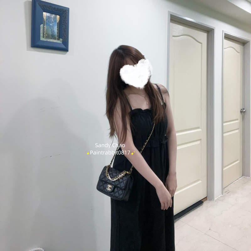 ෆ Chanel 24P 珍珠雙鏈方胖🈶購證-1