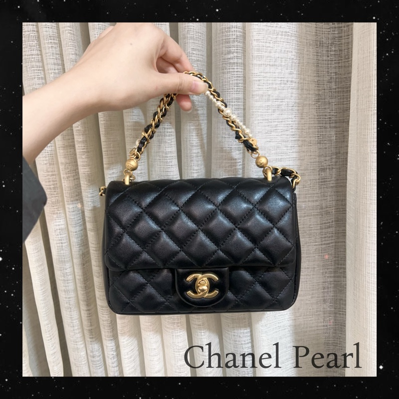 ෆ Chanel 24P 珍珠雙鏈方胖🈶購證-6