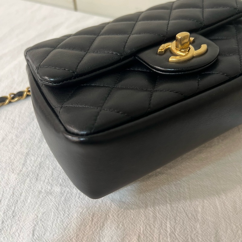 ෆ Chanel 24P 珍珠雙鏈方胖🈶購證-11