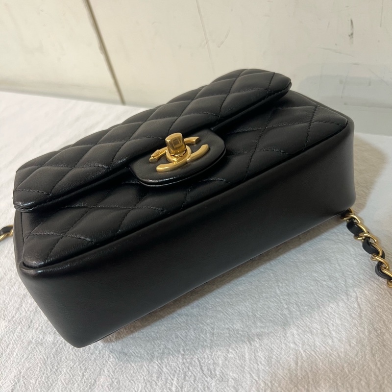 ෆ Chanel 24P 珍珠雙鏈方胖🈶購證-12