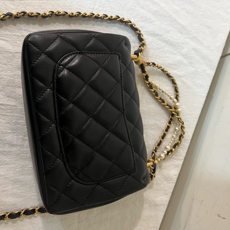 ෆ Chanel 24P 珍珠雙鏈方胖🈶購證-14