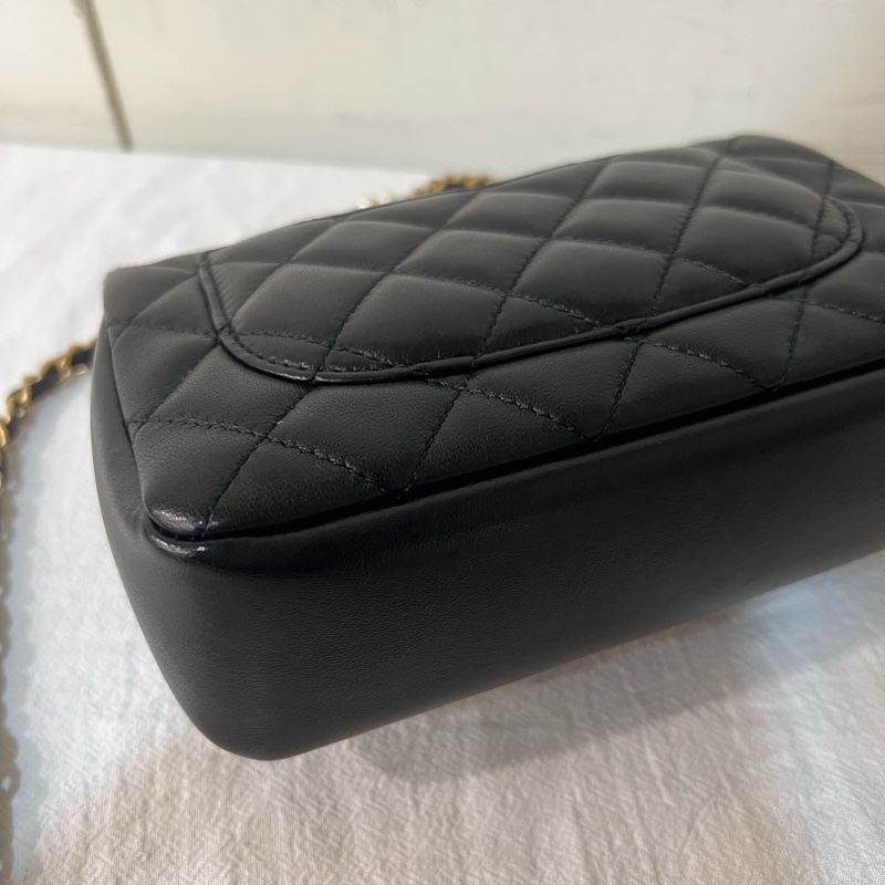 ෆ Chanel 24P 珍珠雙鏈方胖🈶購證-15