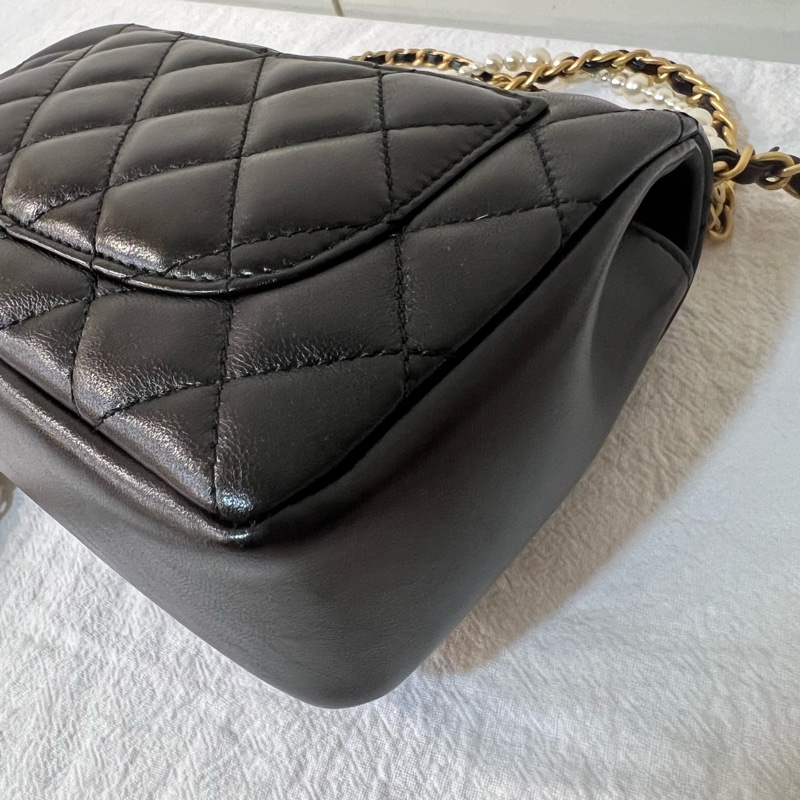 ෆ Chanel 24P 珍珠雙鏈方胖🈶購證-16