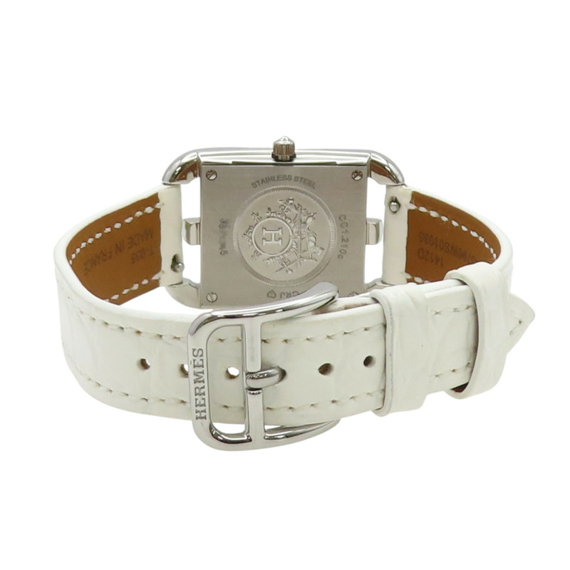 母貝錶盤 皮帶 不鏽鋼 8PD鑽石 Cape Cod 腕錶【HERMES 愛馬仕】 CC1.210C-2