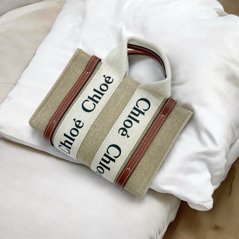 莉亞精品♡ Chloe mini woody焦糖 全新閒置-0