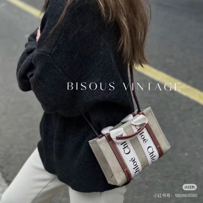 莉亞精品♡ Chloe mini woody焦糖 全新閒置-1