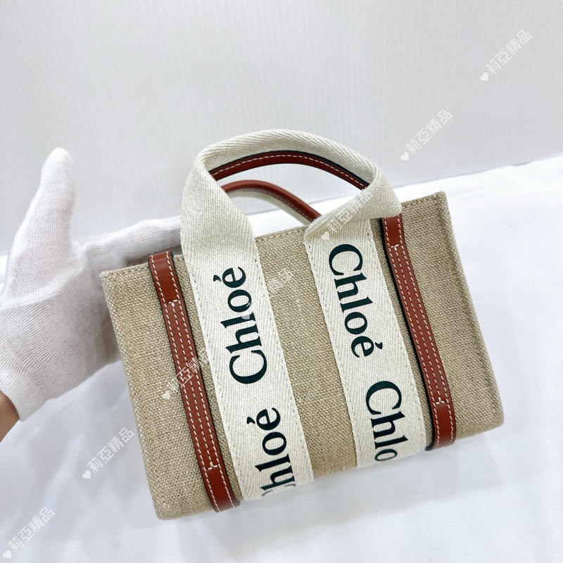 莉亞精品♡ Chloe mini woody焦糖 全新閒置-2