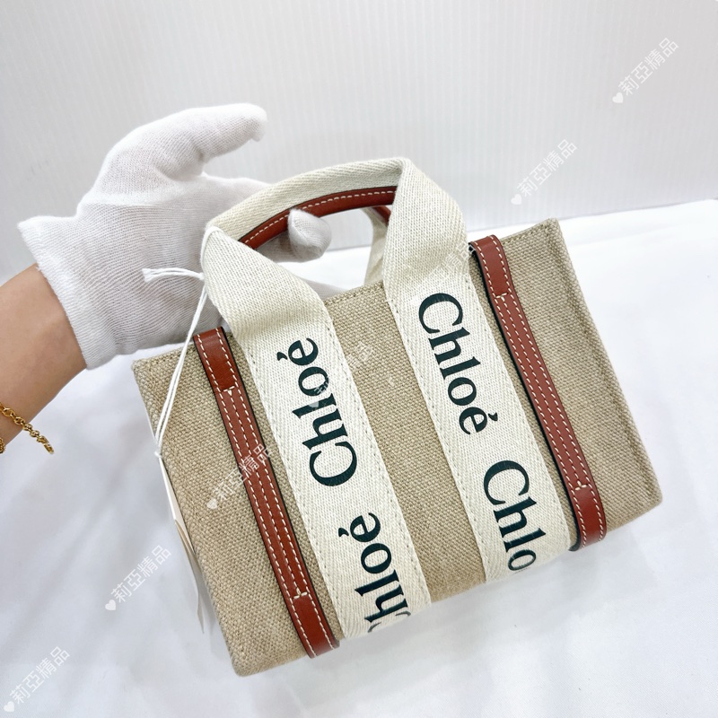 莉亞精品♡ Chloe mini woody焦糖 全新閒置-3