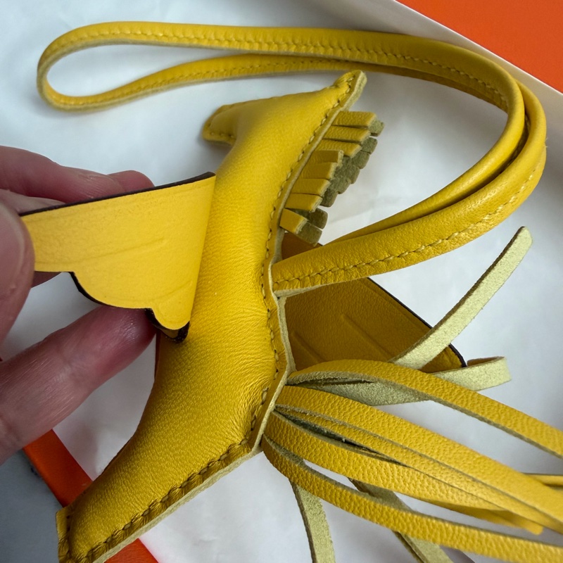 Hermes 黃色飛馬～全新-9