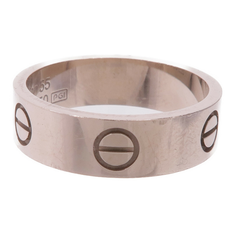 CARTIER 18K白金Love Ring戒指Cartier#55/US#7.25-1