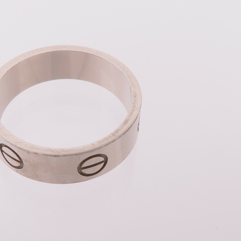 CARTIER 18K白金Love Ring戒指Cartier#55/US#7.25-3