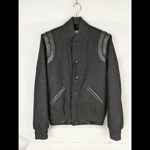 莉亞精品♡YSL 拼接棒球外套 尺碼44 近新美品