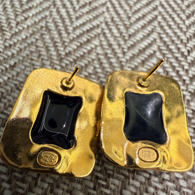 香奈兒23c復古方塊耳環-2