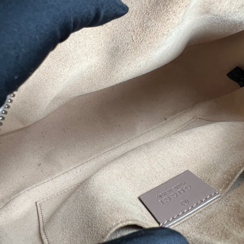 GUCCI 447632 藕粉Marmont相機包 24CM-5