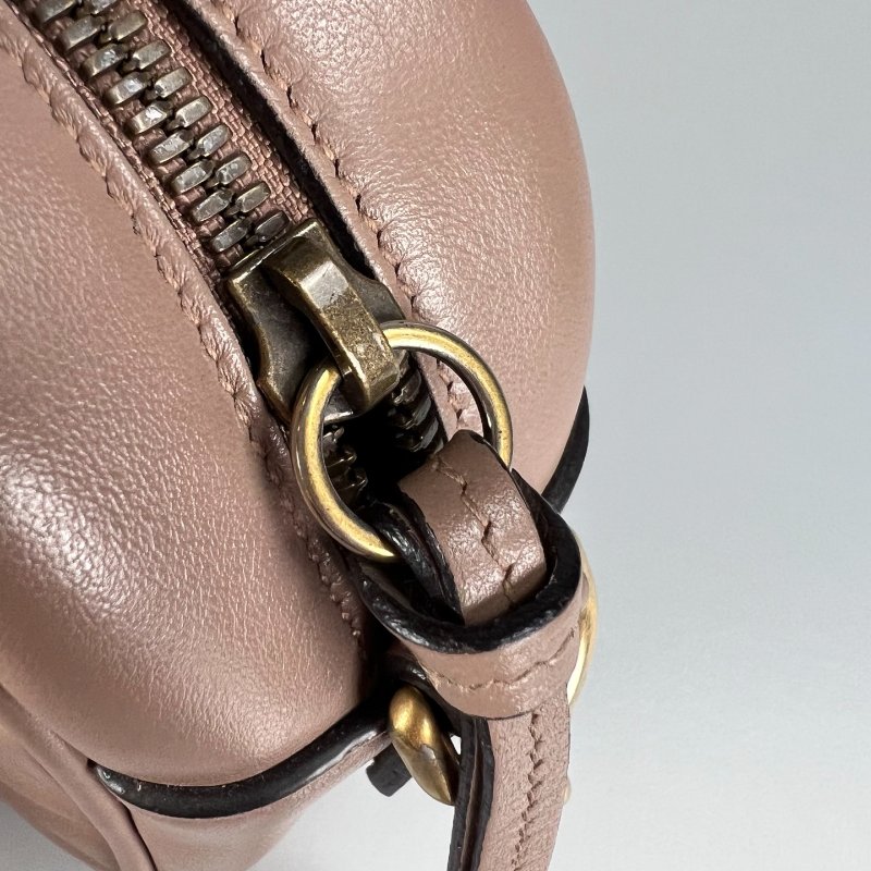 GUCCI 447632 藕粉Marmont相機包 24CM-6