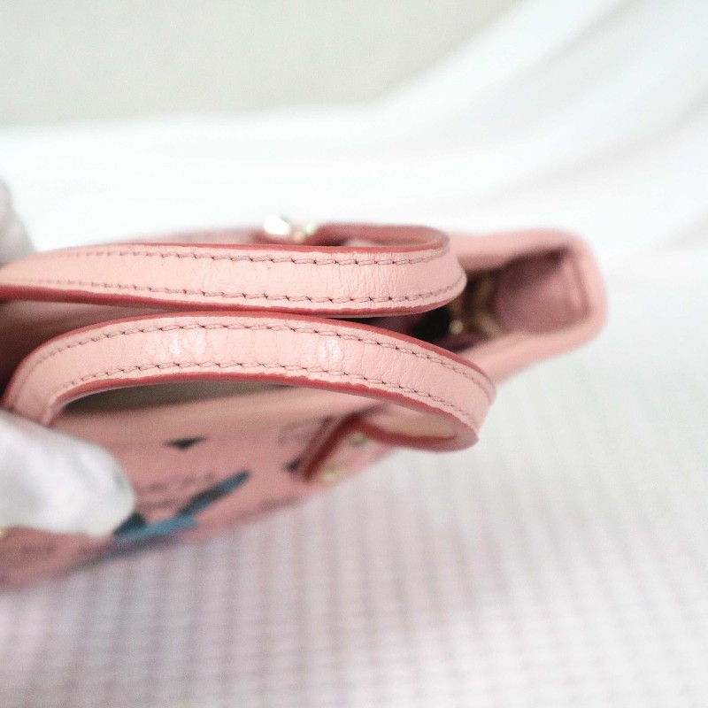 MCM Rabbit Visetos 粉色托特包 可拆卸肩帶-28