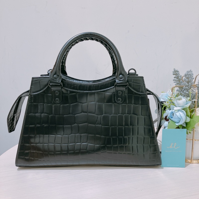 TK1880 Balenciaga 巴黎世家純黑手提包Neo Classic Bag So Black-1