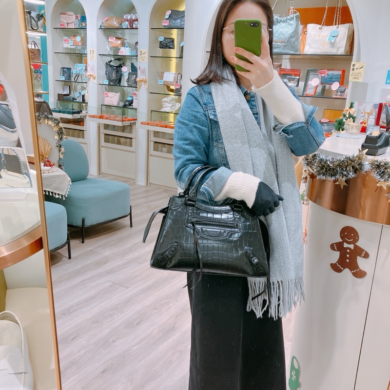 TK1880 Balenciaga 巴黎世家純黑手提包Neo Classic Bag So Black-27