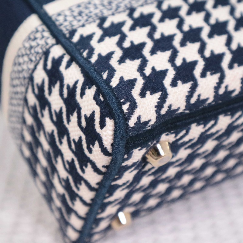 DIOR D-Lite 千鳥格 戴妃4格 手提包肩背包-16