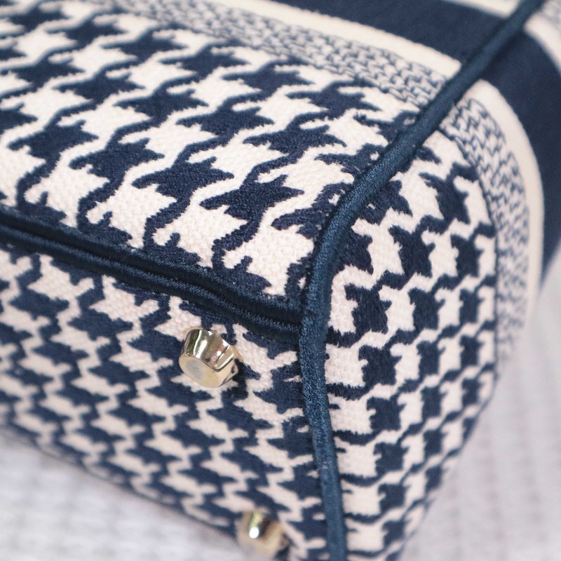 DIOR D-Lite 千鳥格 戴妃4格 手提包肩背包-17