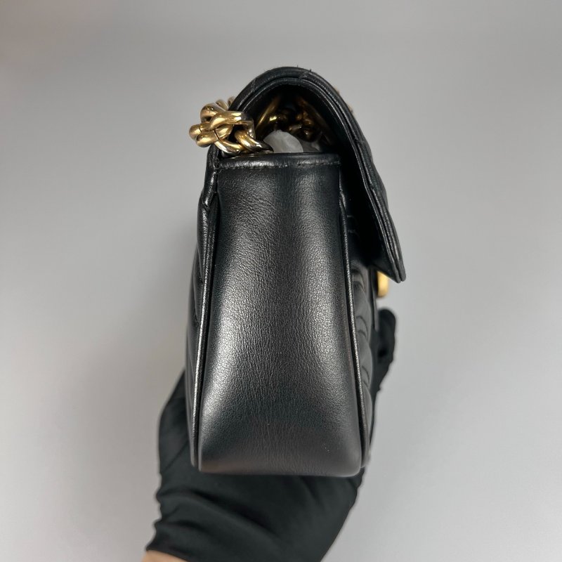 GUCCI 446744 黑Marmont掀蓋包 22CM-3