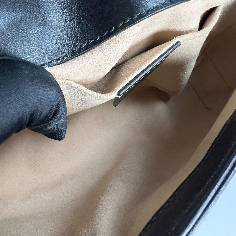 GUCCI 446744 黑Marmont掀蓋包 22CM-6