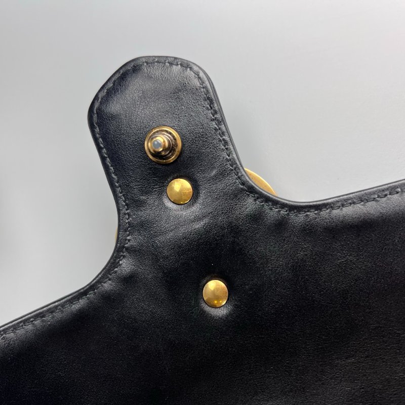 GUCCI 446744 黑Marmont掀蓋包 22CM-8