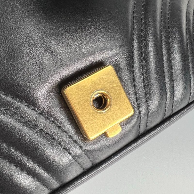 GUCCI 446744 黑Marmont掀蓋包 22CM-9
