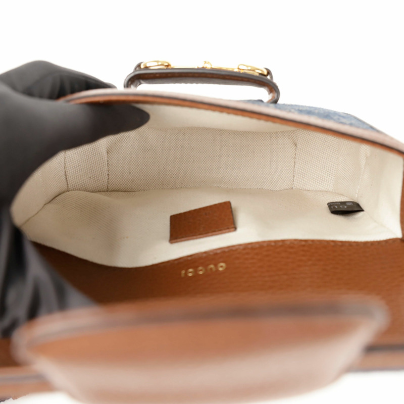 GUCCI Horsebit 1955 迷你肩斜背包 658574-7