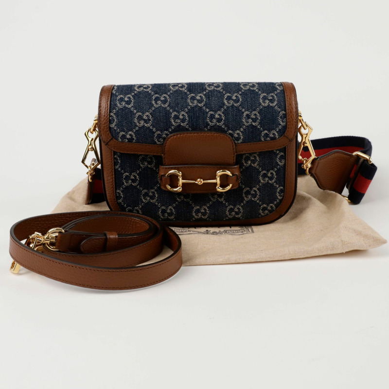 【包稅】GUCCI Horsebit 1955 迷你肩斜背包 658574-0