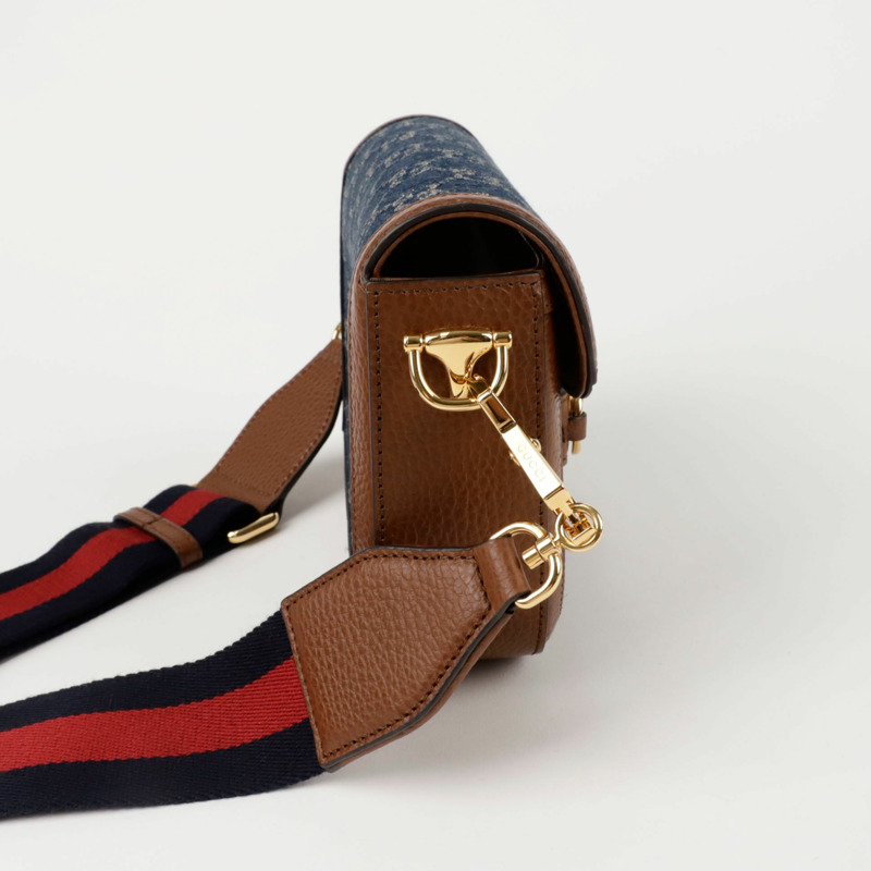 【包稅】GUCCI Horsebit 1955 迷你肩斜背包 658574-4