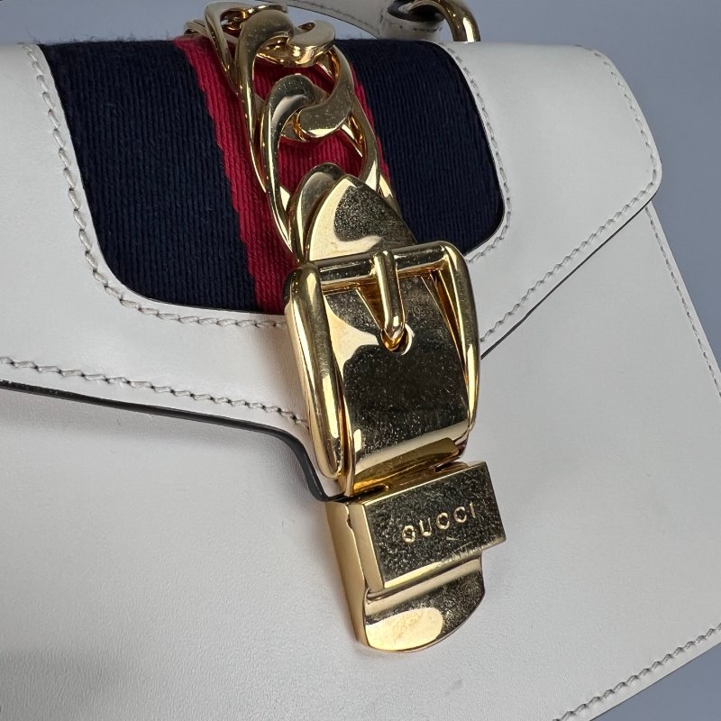 GUCCI 470270 白 Mini Sylvie-8