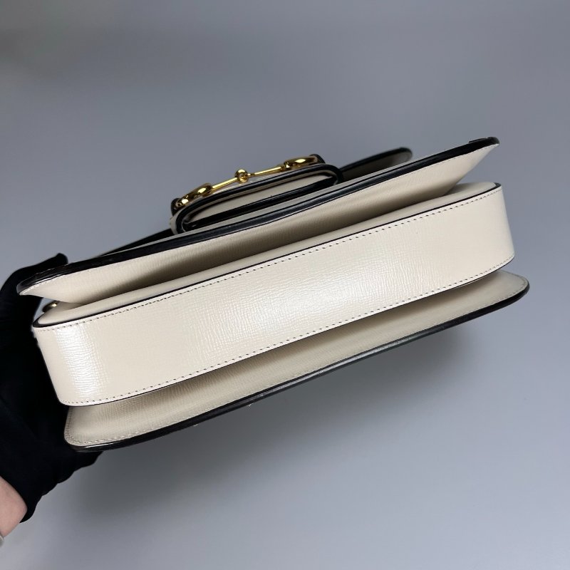 GUCCI 602204  白色1955翻蓋包 小號-5