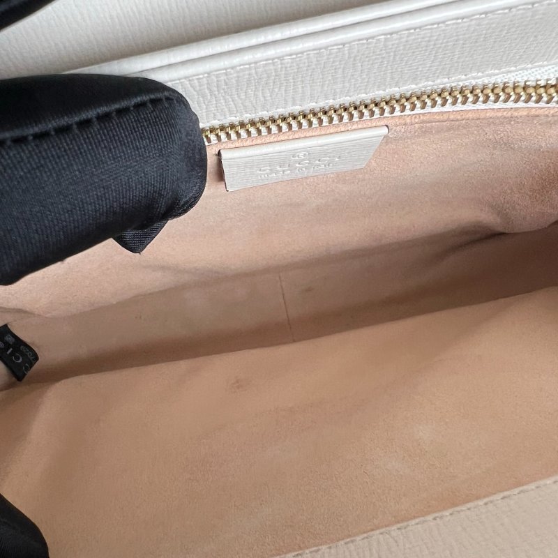 GUCCI 602204  白色1955翻蓋包 小號-6