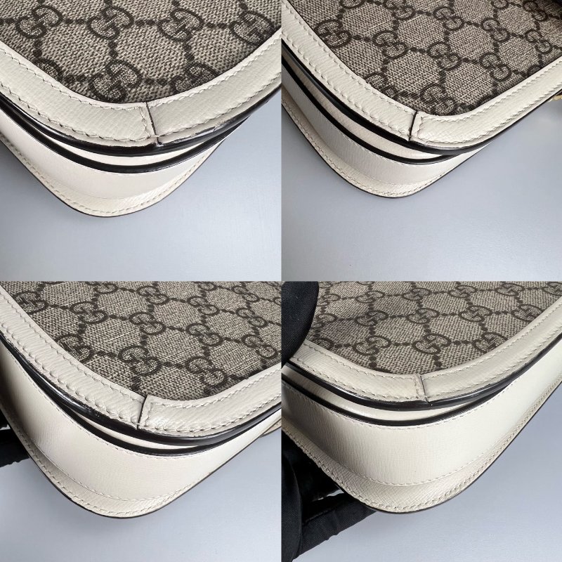 GUCCI 602204  白色1955翻蓋包 小號-10