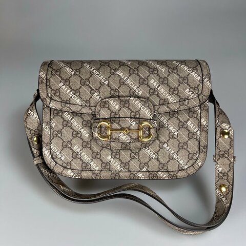 GUCCI 602204 BALENCIAGA聯名1955單肩包
