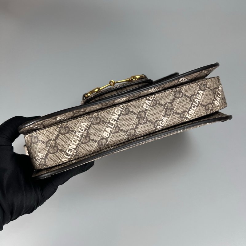 GUCCI 602204 BALENCIAGA聯名1955單肩包-4